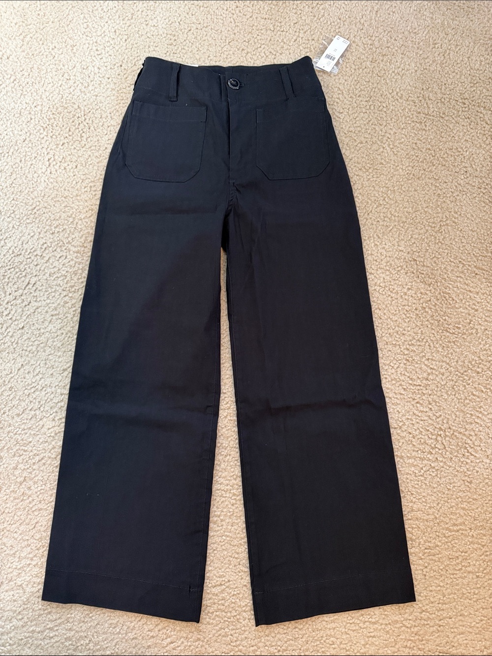 Maeve Colette Black, High Rise, Wide-Leg Crop Pants -25